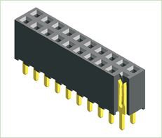 Cabezal hembra de 2.0mm de doble fila H6.35
