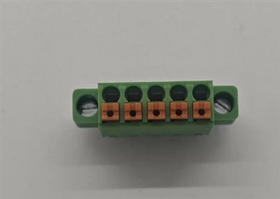 3.81 Bloque de terminales verdes de fila señal